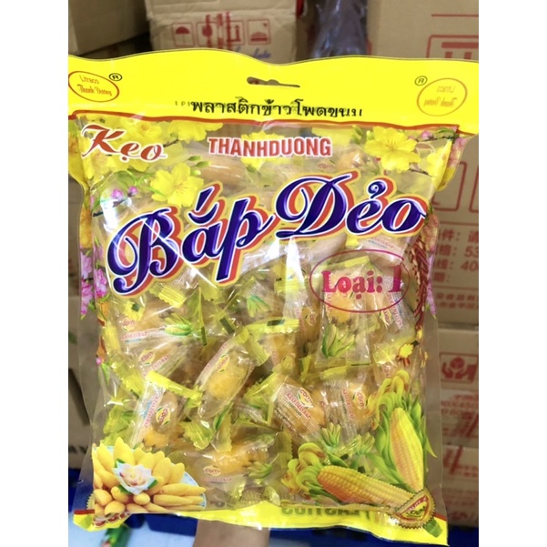 Kẹo Bắp Dẻo Trong Có Nhân 1KG