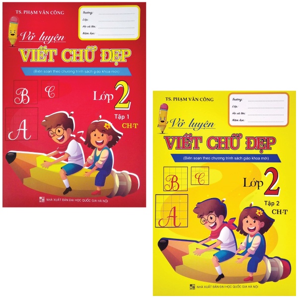 Combo Sách Vở Luyện Viết Chữ Đẹp Lớp 2 - Tập 1 + 2 (Biên Soạn Theo Chương Trình Sách Giáo Khoa Mới) (Bộ 2 Tập)