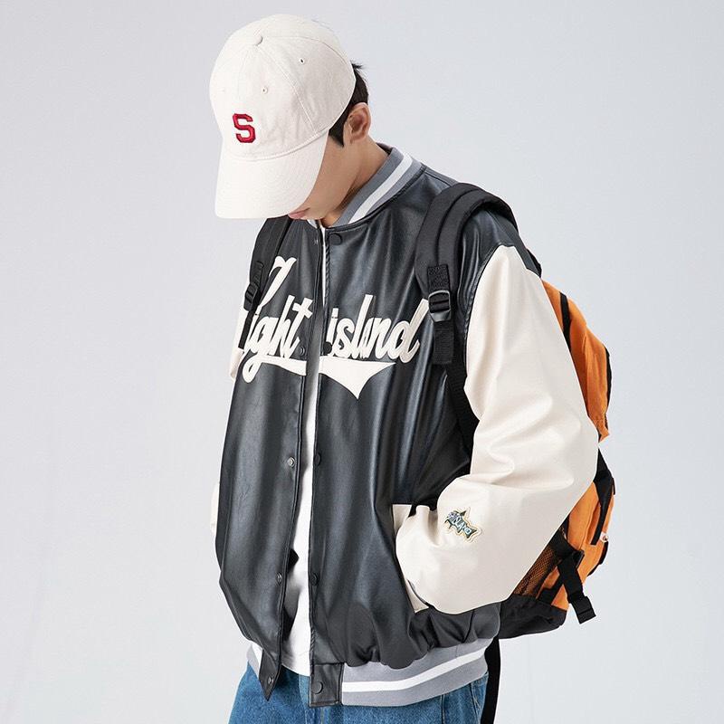 AK8869 Áo khoác Varsity da siêu hot cho nam và nữ 2022