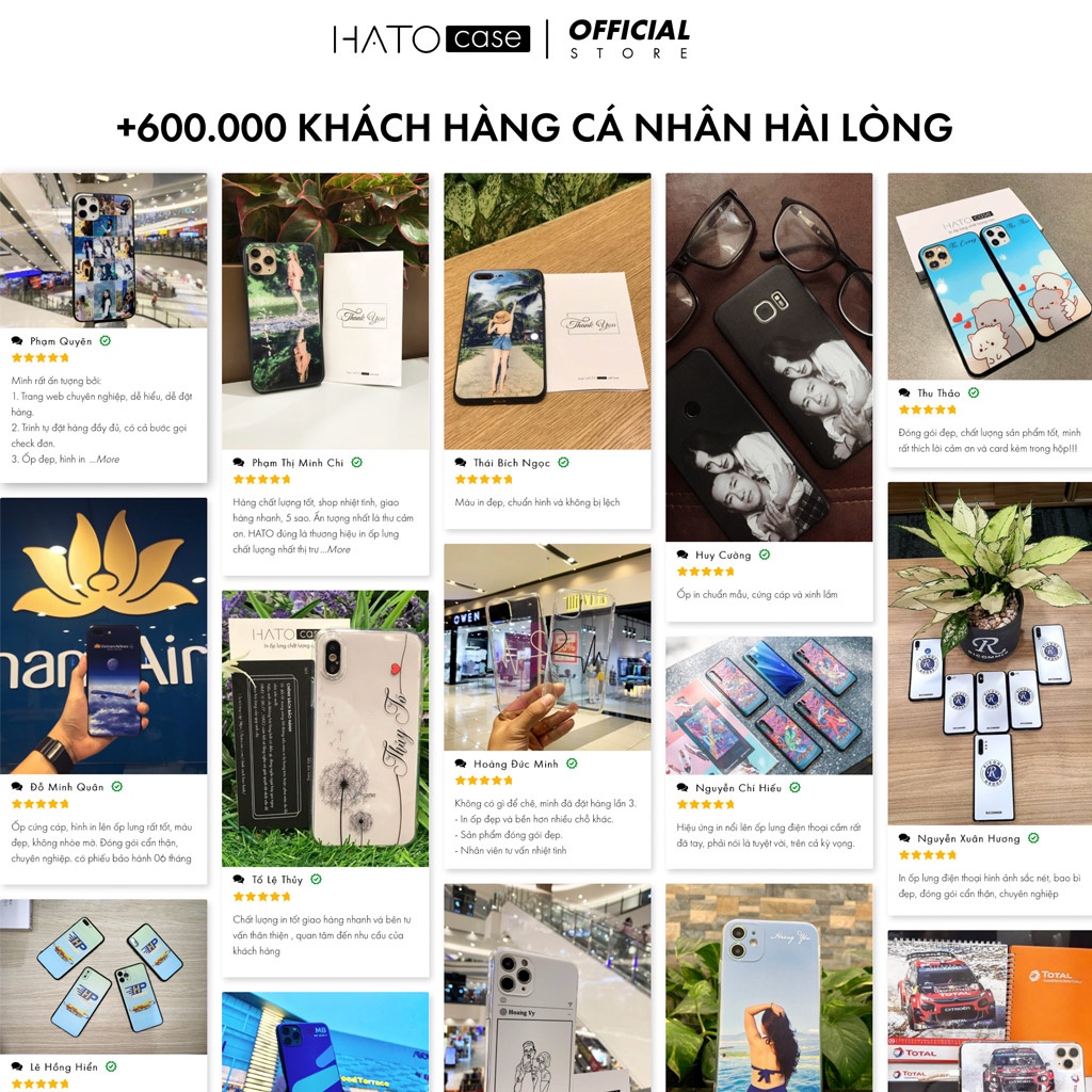 In Ốp Lưng Theo Yêu Cầu, Đặt Làm Ốp Kính Tráng Gương, Silicon, Chống Sốc In Hình Bạn Thích Tại HATO Case