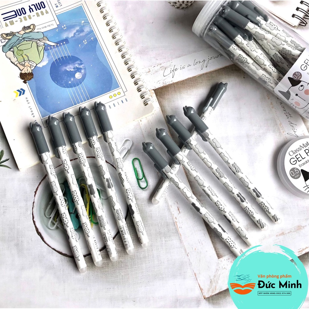 Bút gel xóa được Mèo vui vẻ Classmate GP212 -Funny Cats - vpp Quế Anh