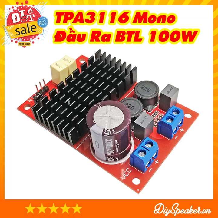 Mạch khuếch đại âm thanh TPA3116 Mono Đầu Ra BTL 100W