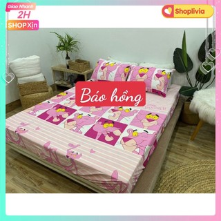 Bộ Ga Bọc Nệm 1M2 Hoa xanh lá