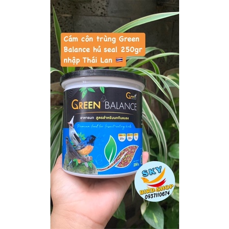 Cám côn trùng cho chim ăn trái cây và mồi tươi hủ seal 250gr( nhập Thái Lan)