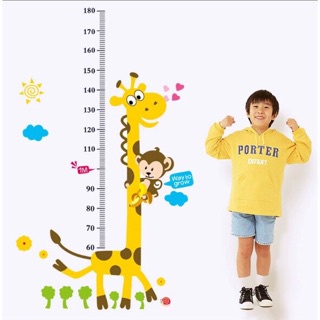 Decal dán tường THƯỚC ĐO CHIỀU CAO cho bé nhiều mẫu. Đề can dán tường trang trí phòng ngủ