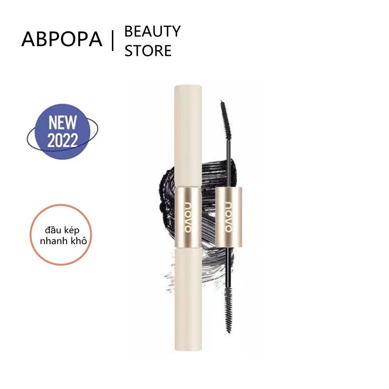 NOVO® Mascara làm cong mi hai đầu không thấm nước và làm đẹp mắt lâu trôi 3.5g