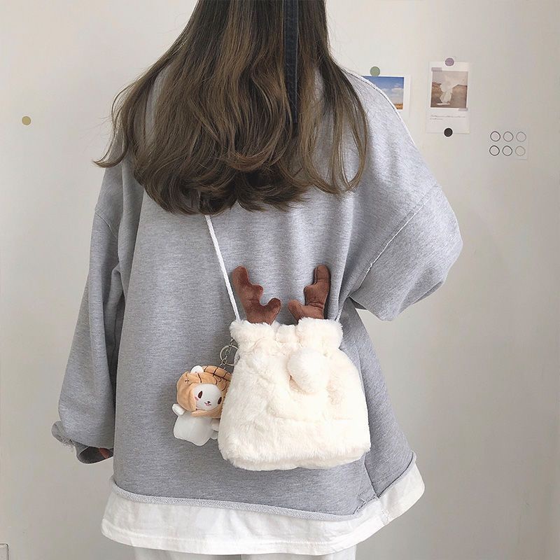 Mischa Túi Xách Đeo Vai Sức Chứa Lớn Màu Trơn Thời Trang Thu Đông