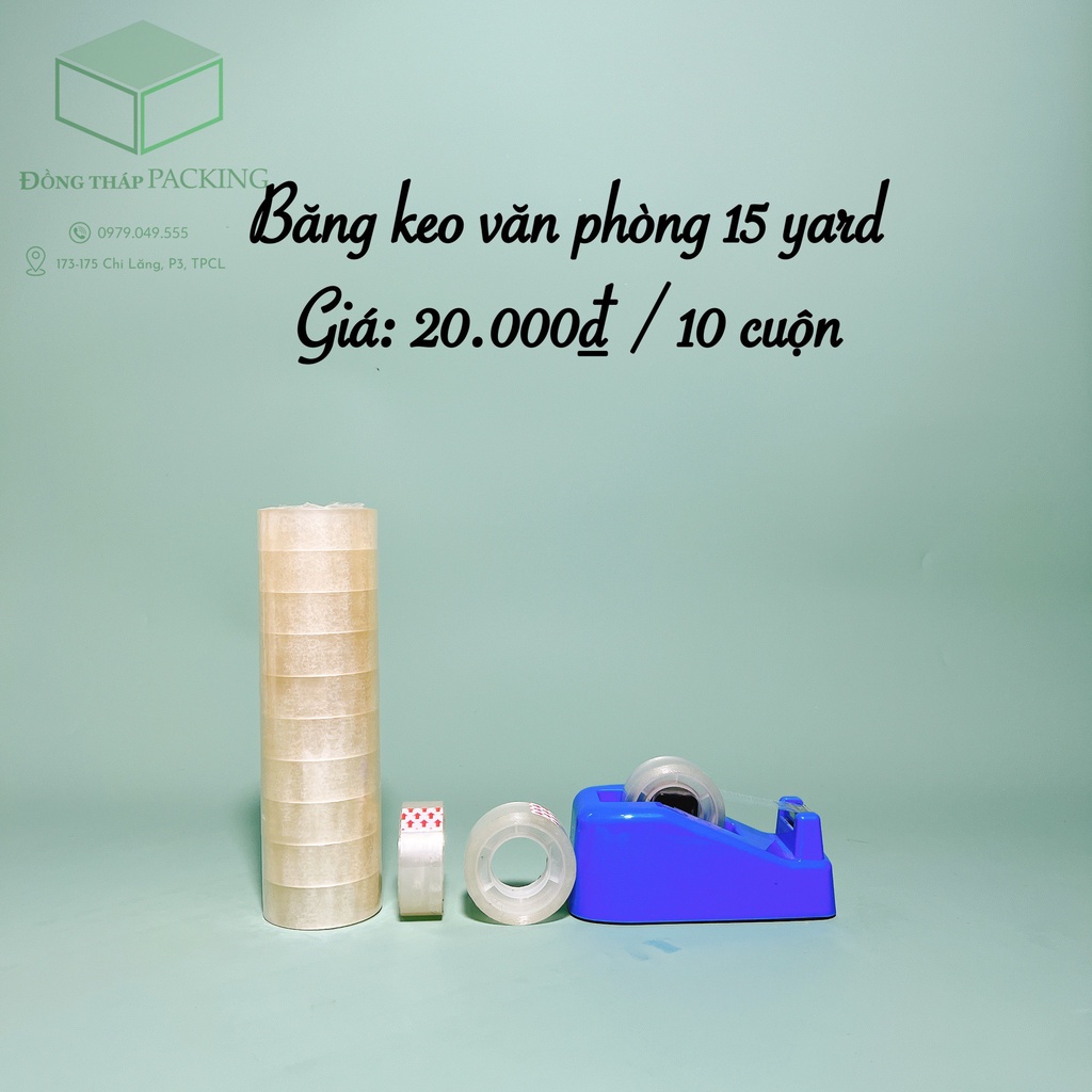 10 CUỘN BĂNG KEO VĂN PHÒNG