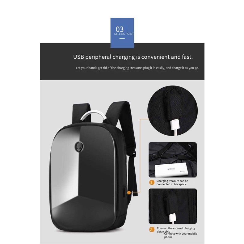 Ba Lô Đựng Laptop V2.0 Alienware M15X 51.9cm 53.3cm Phong Cách Mới