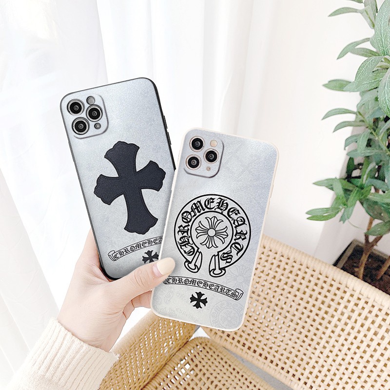 Ốp BVC iphone cạnh vuông In Logo Ch.rome Sang Trọng Cho 6/6splus/7/7plus/8/8plus/x/xr/xs/11/12/13/14/pro/ma