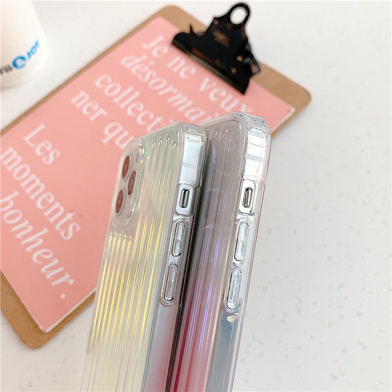 Ốp Điện Thoại Dẻo Màu Laser Mạ Viền Sang Trọng Chống Sốc Cho iPhone 14 13 12 11 Pro MAX X XR XS MAX 8 7 Plus + SE 2020