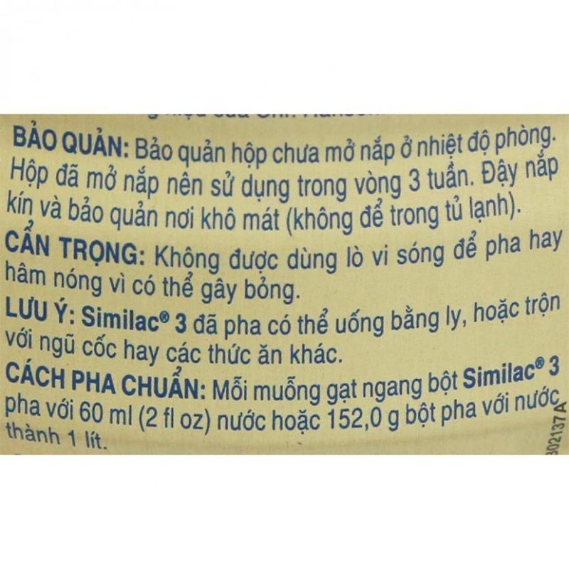[MẪU MỚI] Sữa Bột ABBOTT SIMILAC 5G số 3 900g.