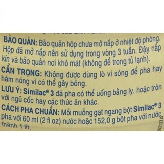 [HSD T3-2024] [MẪU MỚI] Sữa Bột ABBOTT SIMILAC 5G số 3 900g.