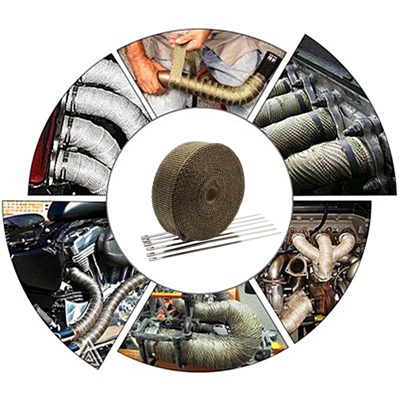 Cuộn Dây Cách Nhiệt 5cm * 5m Cho Pô Xe Mô Tô