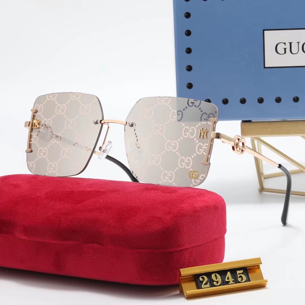 Kính Mát Phân Cực Không Gọng Họa Tiết GUCCI Phong Cách Retro Sang Trọng Dành Cho Cả Nam Và Nữ