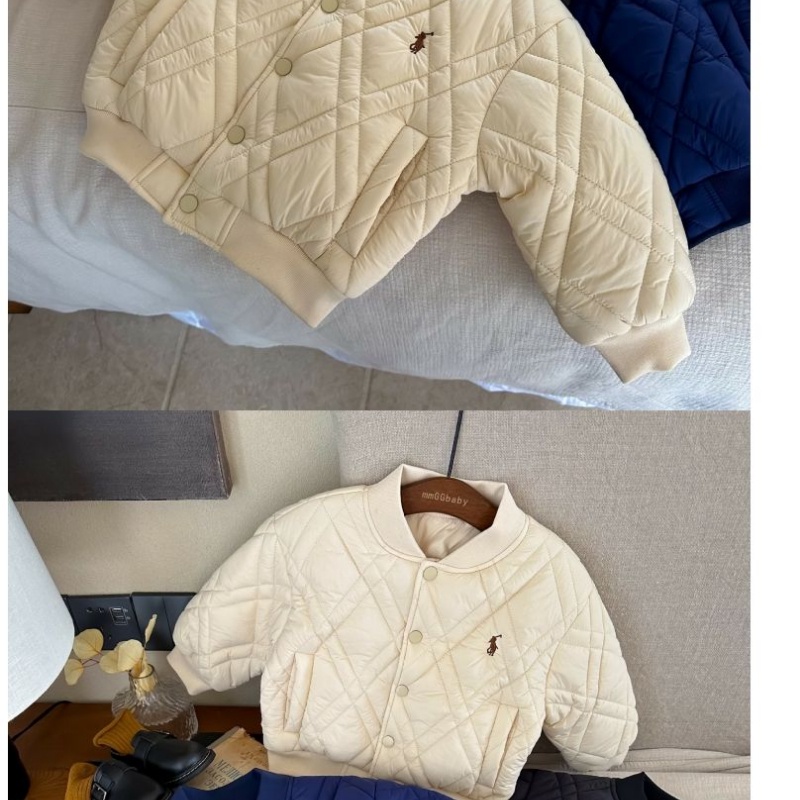 Áo Khoác Bóng Chày cotton Dày Dặn Giữ Ấm Mùa Thu Đông Phong Cách Hàn Quốc Cho Bé Trai Và Gái