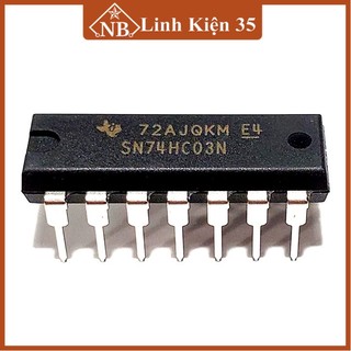 IC 74HC03 Input NAND DIP 14
