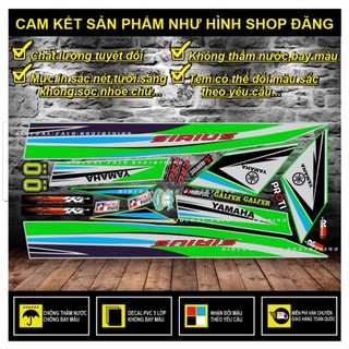 TEM RỜI SIRIUS MẪU BẠC XANH - 
