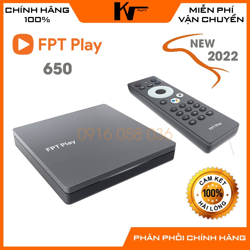 FPT Play Box H650 P650 new 2023, Rom ATV11, Full chứng chỉ Google, điều khiển giọng nói