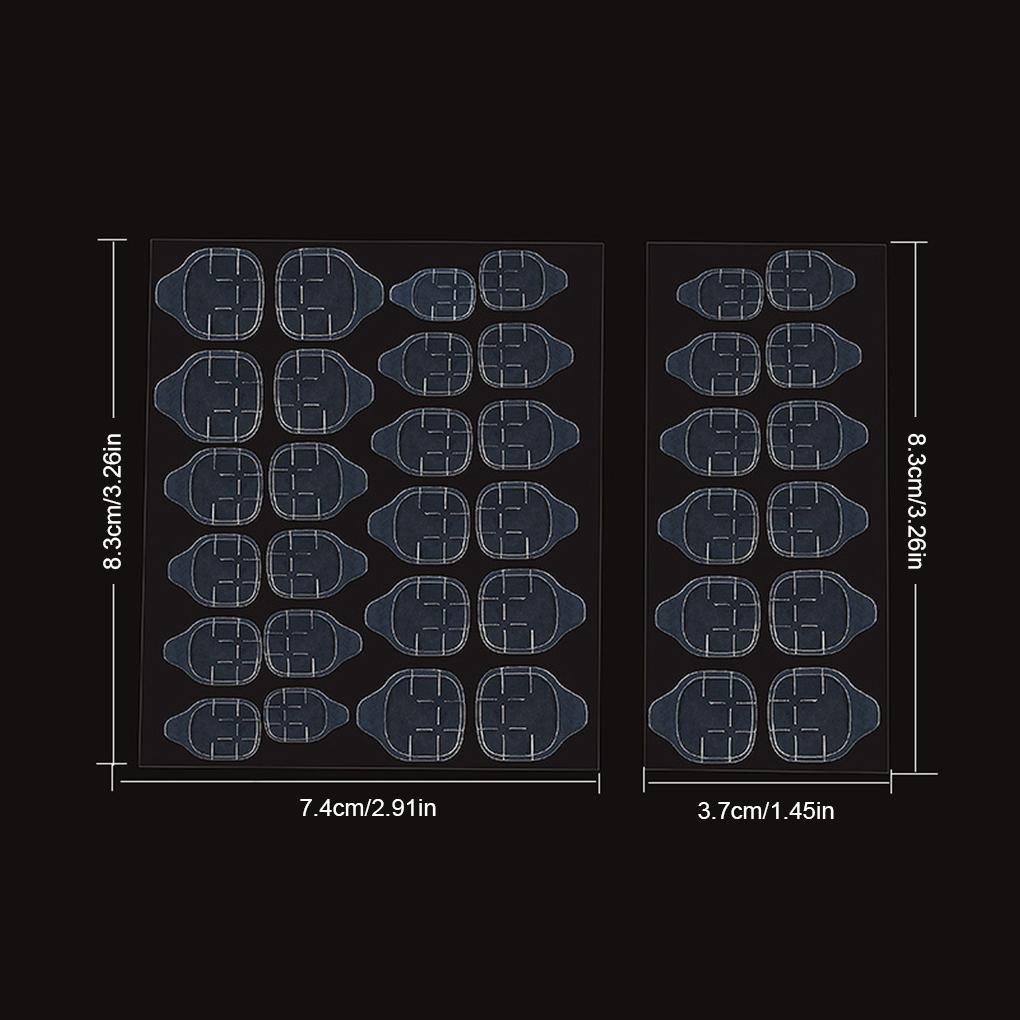 Set 1 / 2 / 3 / 5 / 24 Miếng Dán Hai Mặt Trang Trí Móng Tay