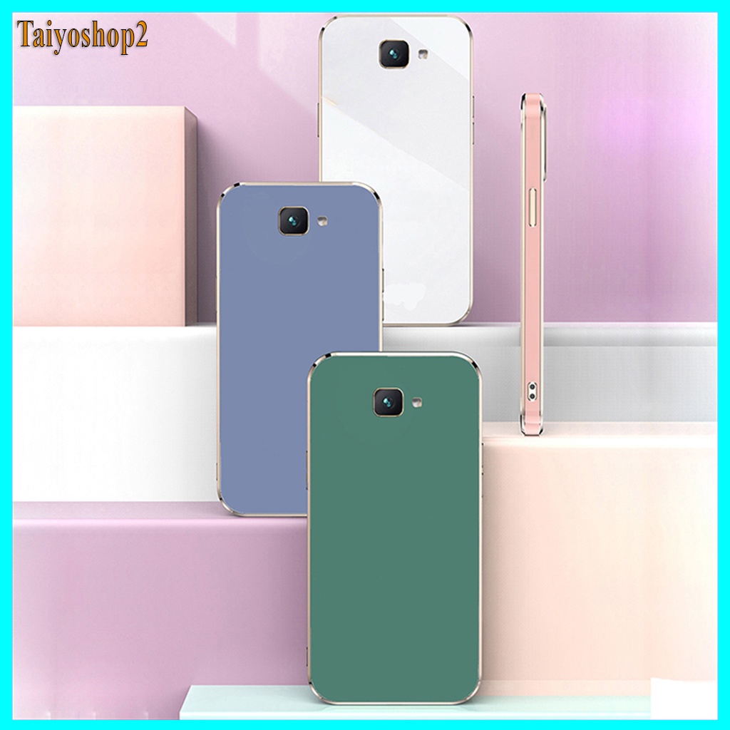 "Ốp lưng Samsung J4+ Cạnh vuông" _Mạ màu viền_Vát Cạnh_Màu sắc sang trọng ,Loại Tốt ,Ôm sát máy Taiyoshop2