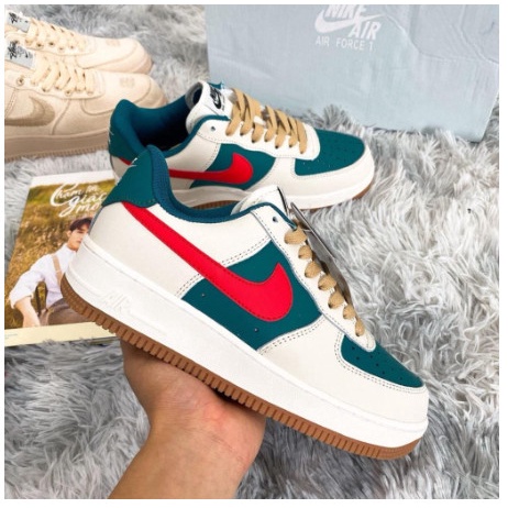 Giày Nike_af1_gucci màu xanh đỏ , giày thể thao nam nữ bản đẹp hót 2022