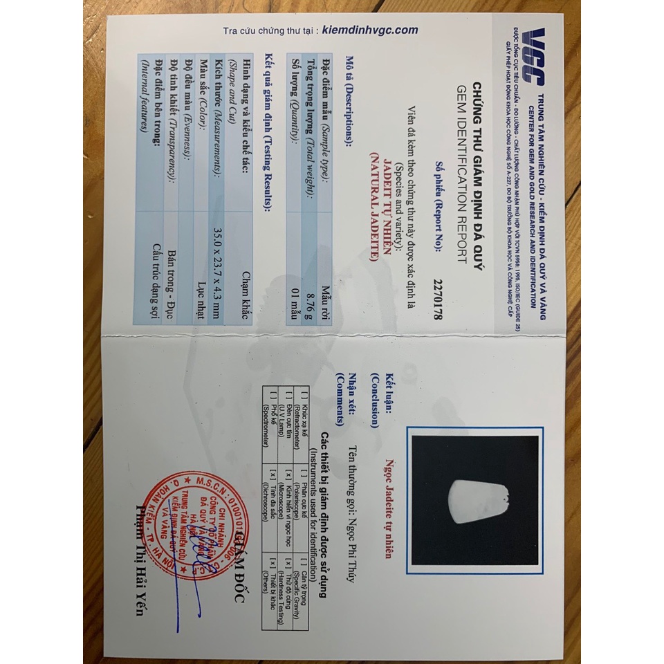 Mặt dây Ngọc bội phong thuỷ bình an, may mắn cho trẻ em ngọc phỉ thuý tự nhiên