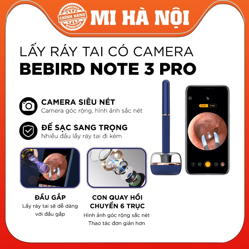 Dụng cụ lấy ráy tai thông minh Xiaomi Bebird Note 3 Pro Pro Max