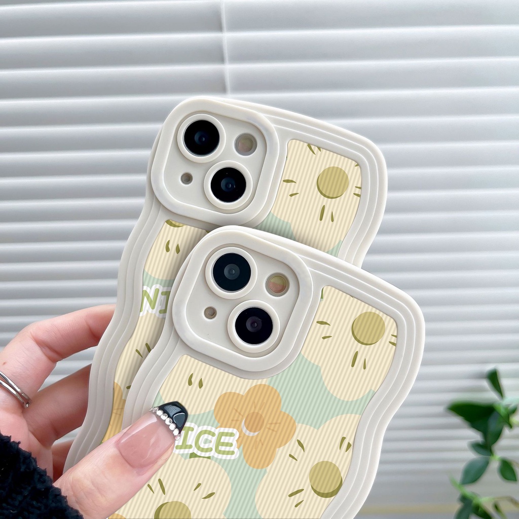 Ốp Điện Thoại TPU Mềm Chống Rơi / Dấu Vân Tay Họa Tiết Hoa Cho iPhone 7 8 Plus 11 14 12 13 Pro Max XR 6 6s 14 Plus X XS Max SE 2020