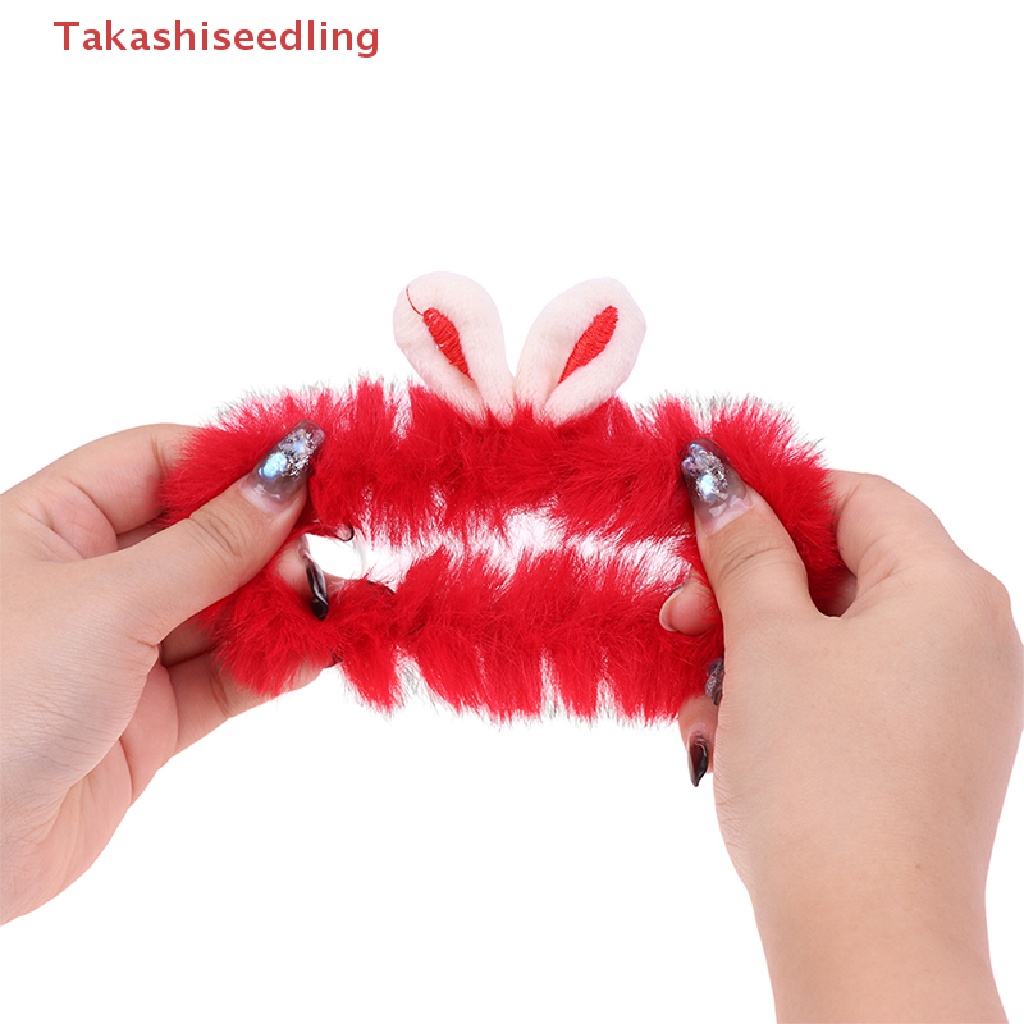 Dây Cột Tóc Tai Thỏ Phủ Lông Màu Sắc Ngọt Ngào Xinh Xắn Cho Nữ