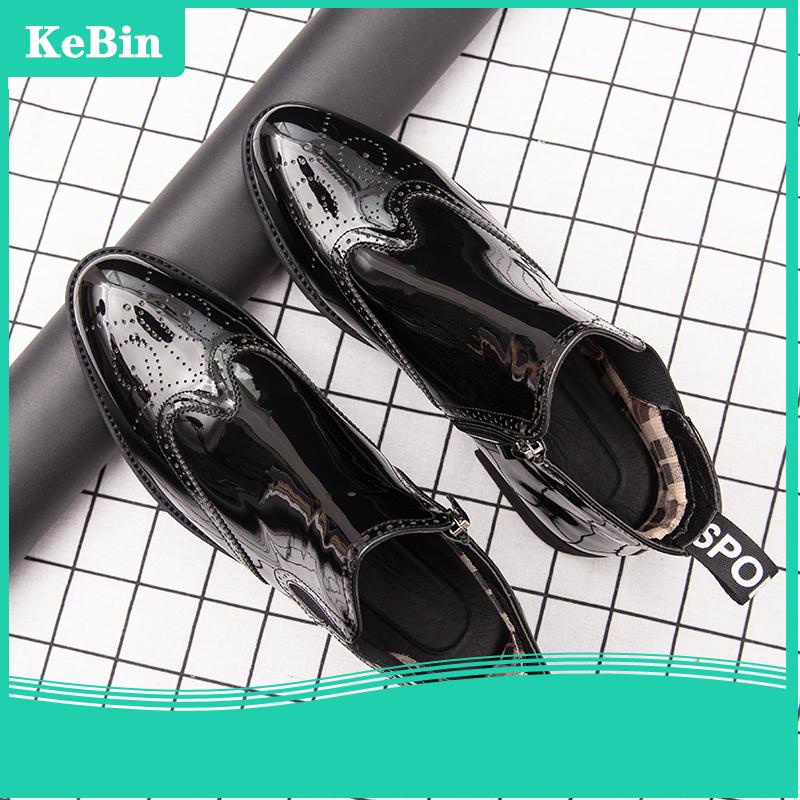 Giày Bốt Da Cổ Cao Thời Trang Cho Nam Size 38-44