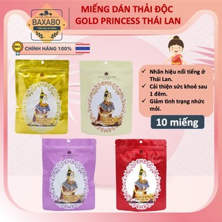 Miếng dán thải độc chân thái lan gold princess royal - 1 gói 10 miếng - hàng chính hãng