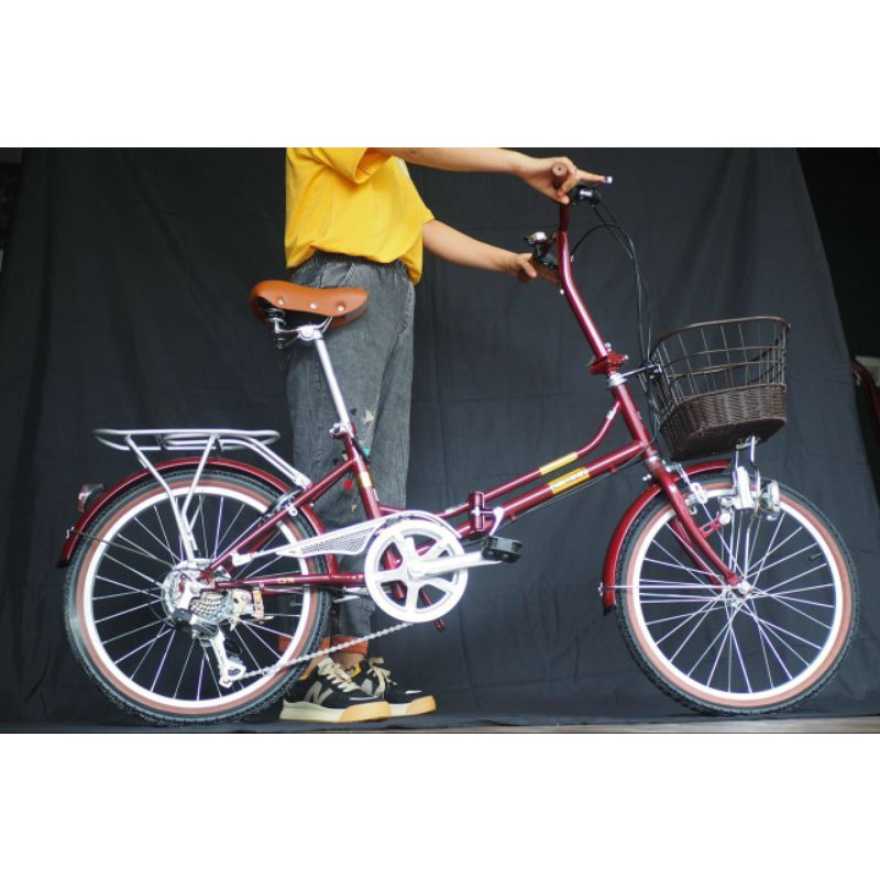 Xe đạp gấp CaLLI Cao Cấp Xuất Nhật SIZE 20 cho người cao từ 1.3m