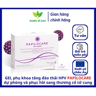 HỘP 21 TUYP PAPILOCARE GEL PHỤ KHOA TĂNG ĐÀO THẢI HPV