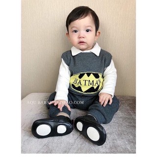 Áo gile len bé trai batman