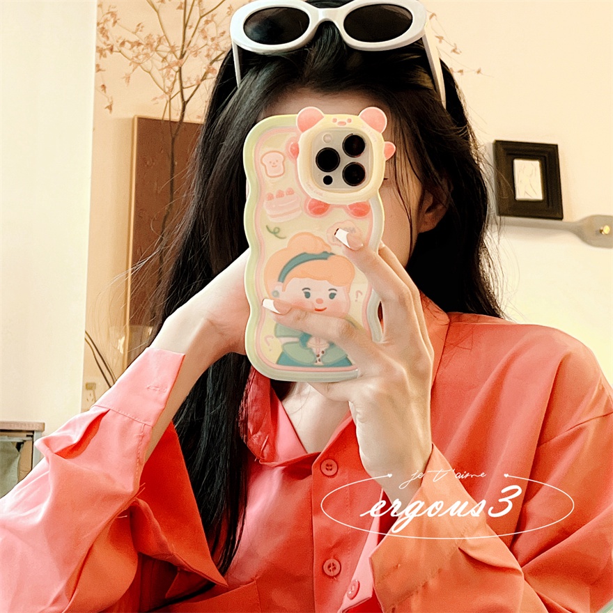 Ốp Điện Thoại Họa Tiết Hoạt Hình Công Chúa Dễ Thương Cho iPhone 14 13 12 11 Pro Max 8 7 Plus X Xs SE2020 Xr Xs Max 6 6s Plus