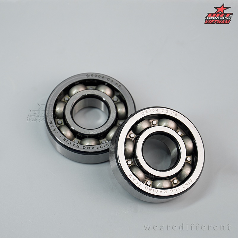 Bộ bạc đạn dên BRT 6304 và 6205 cho Jupiter Xăng cơ, Sirius Xăng cơ