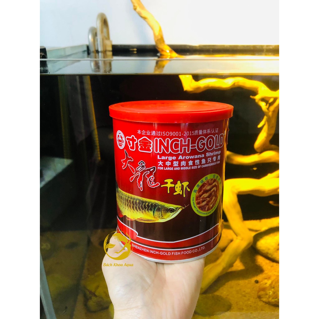 Tôm khô lon 85g cho cá rồng