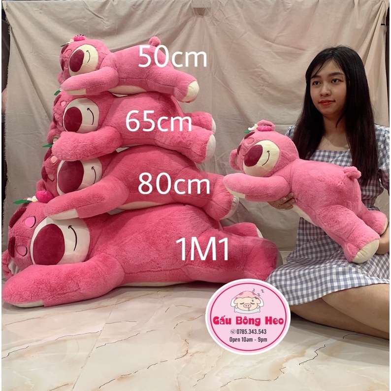 Gấu Bông Tai Dâu Lotso Nhồi Bông , Hàng Cao Cấp