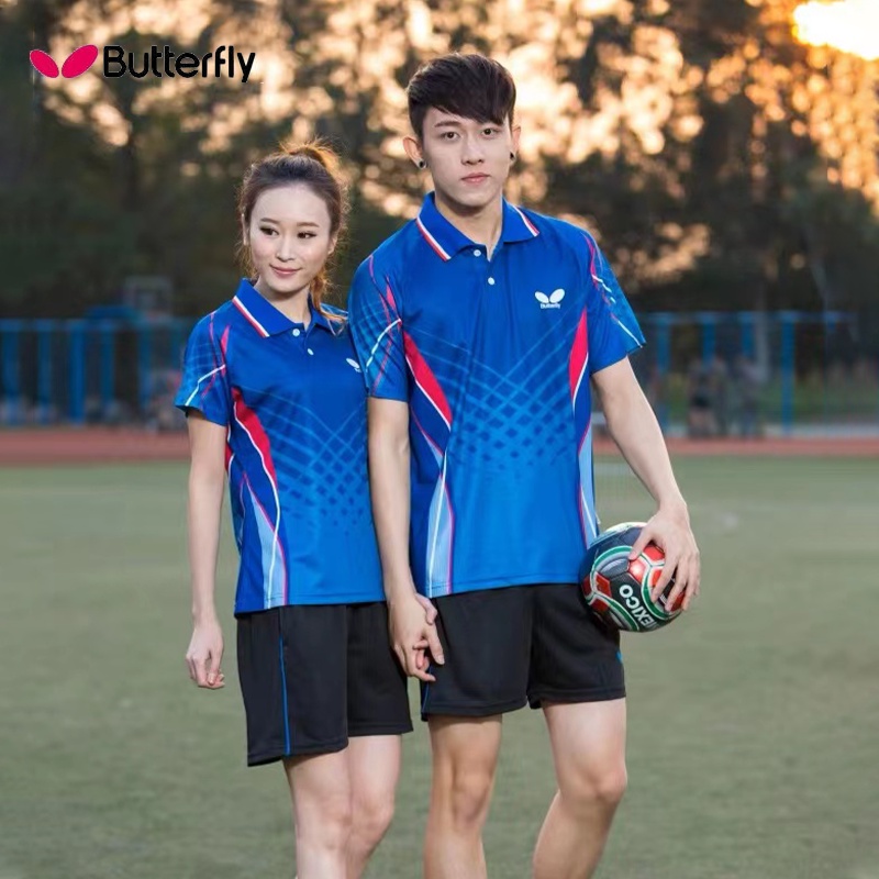 Áo Thun Bóng Bàn Ngắn Tay Thấm Hút Mồ Hôi Nhanh Khô Mẫu Mới 44510