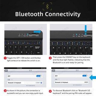 Bàn Phím bluetooth Tương Thích Với samsung ipad tablet android windows