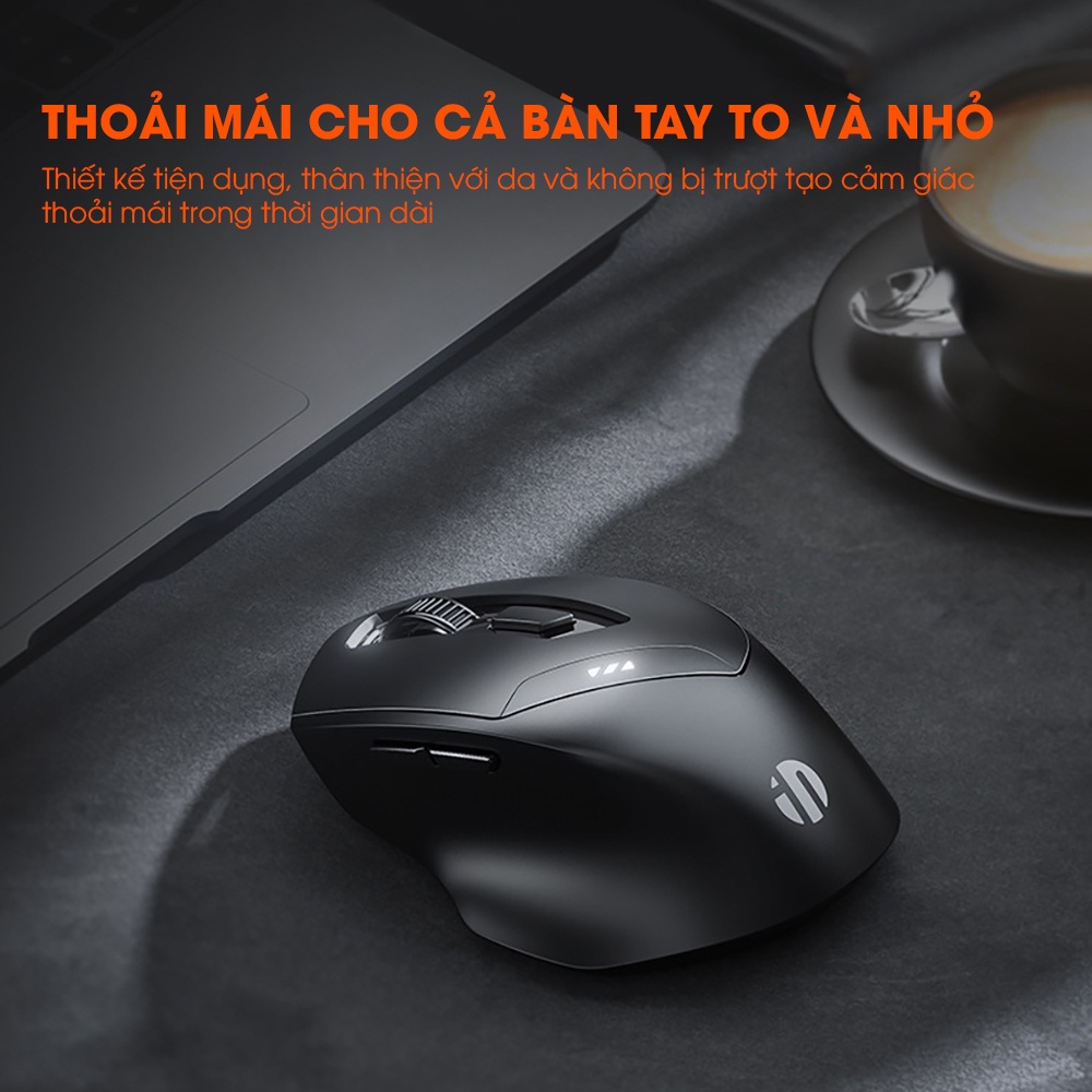 Chuột gaming không dây bluetooth SIDOTECH DR01 pin sạc phù hợp máy tính laptop cho game thủ chuyên nghiệp và văn phòng