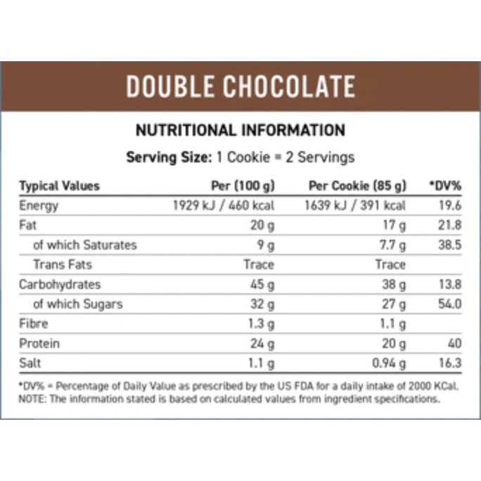 Bánh ăn liền Protein Bar, Applied Critical Cookie, 1 Units (85g) nhập khẩu Anh - Gymstore