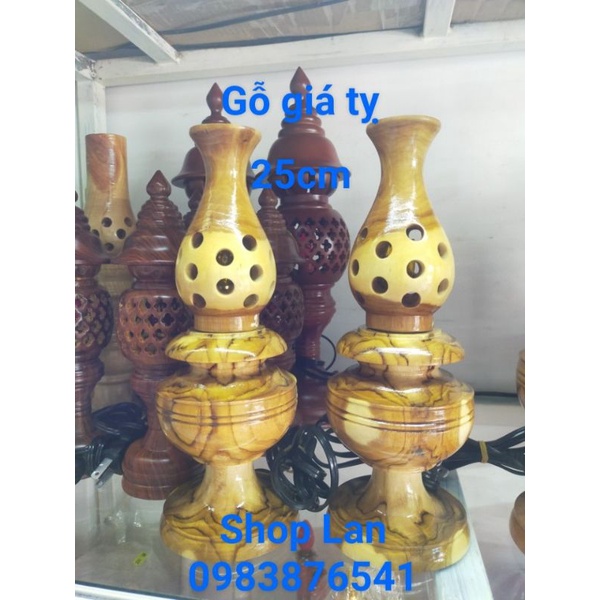 Cặp đèn thờ gỗ Giá Tỵ - đèn thờ Công Giáo - đèn thờ tổ ông cao cấp.