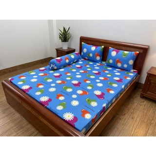 Ga/Drap lẻ thun lạnh in 3D HÀN QUỐC -CAO CẤP (size 1.4*2m nệm dưới 20cm)
