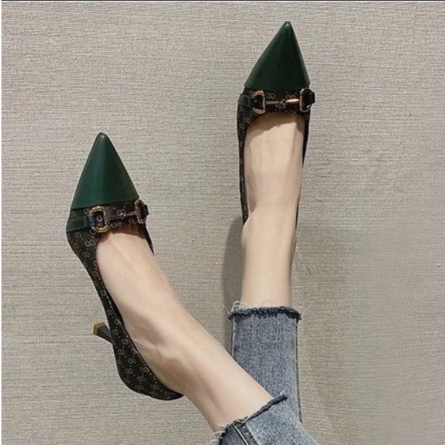 Giày Cao Gót Mũi Nhọn Thời Trang Thanh Lịch Dành Cho Nữ
