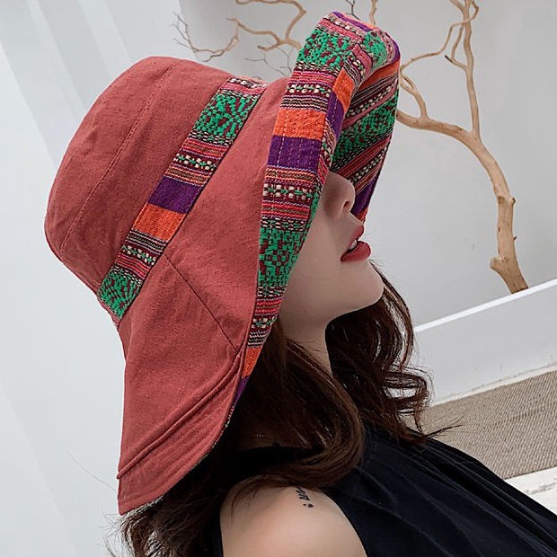 Nón Tai Bèo Rộng Vành Thời Trang Đi Biển Mùa Hè Cho Nữ