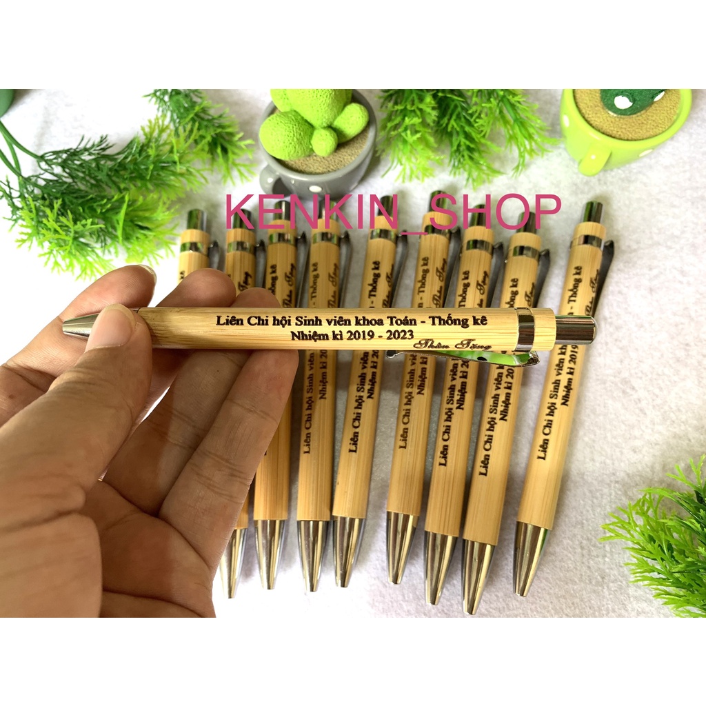 Bút tre , bút bi, bút kí khắc theo yêu cầu. quà tặng ý nghĩa và độc đáo. KENKIN_SHOP