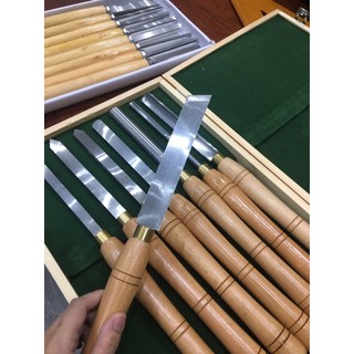 Bộ dao tiện gỗ hss - khắc gỗ, chế tác các sản phẩm từ gỗ - hàng cao cấp - bộ 8 món