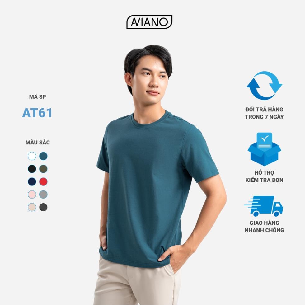 Áo Thun Nam Ngắn Tay 8 Màu Thời Trang AVIANO